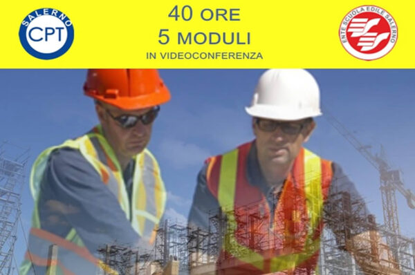 Corso di Aggiornamento per Coordinatore per la sicurezza nei cantieri temporanei e mobili D.Lgs 81/08